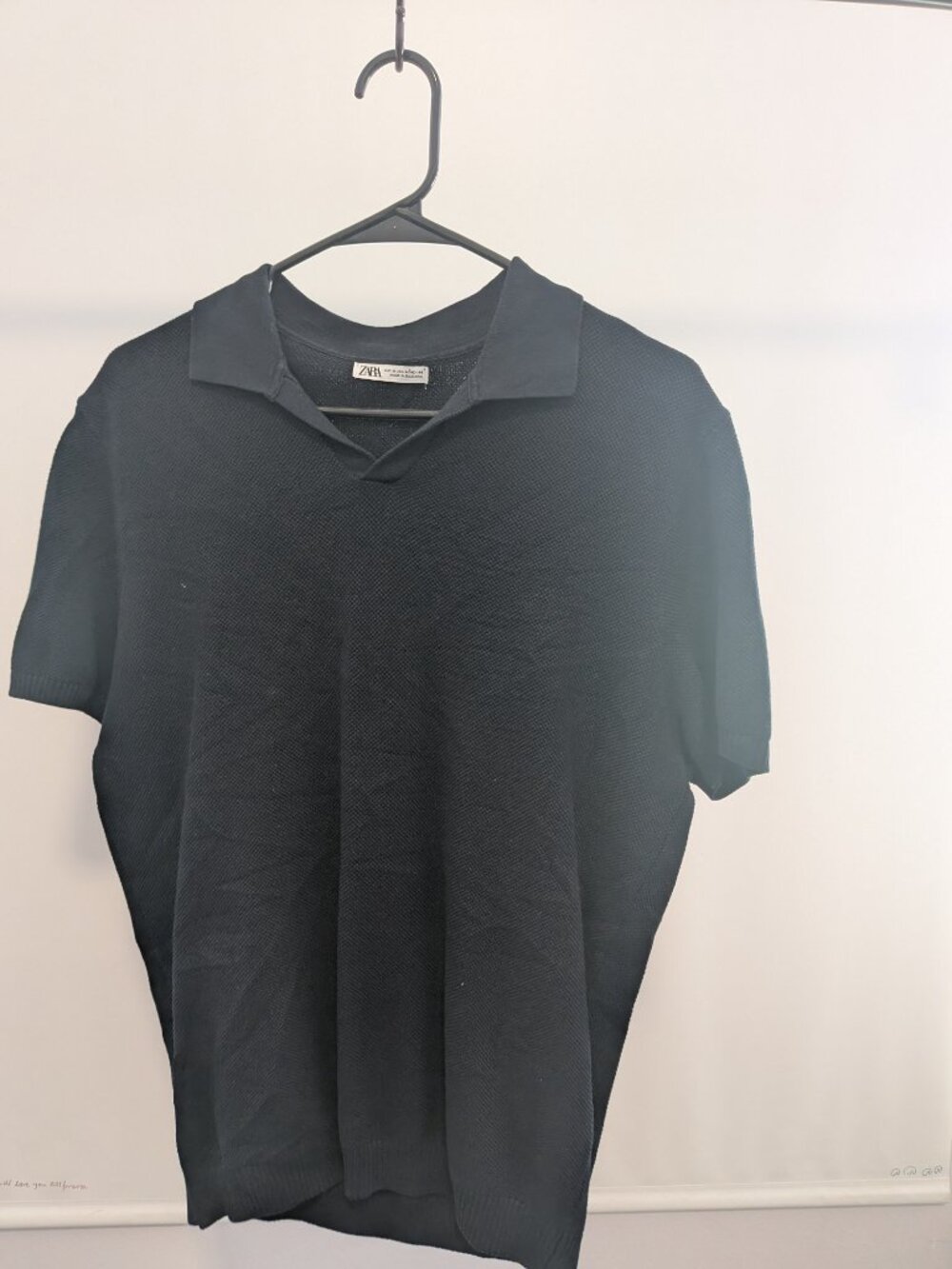 Zara Men's Navy Polo-shirts